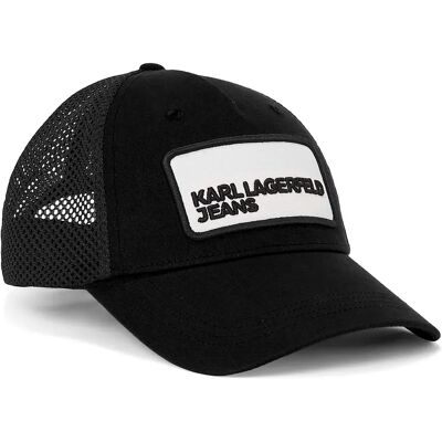 Karl Lagerfeld Jeans Cappello Trucker Colour Blocked Black One Size Karl Lagerfeld Jeans Cappello Trucker Colour Blocked Black One Size