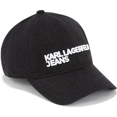 Karl Lagerfeld Jeans Cappellino Con Visiera A3m33102 Black Denim One Size Karl Lagerfeld Jeans Cappellino Con Visiera A3m33102 Black Denim One Size