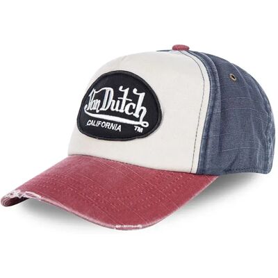 Von Dutch Cappellino Con Visiera Jackbwr2 Red / Blue / Beige One Size Von Dutch Cappellino Con Visiera Jackbwr2 Red / Blue / Beige One Size