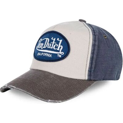 Von Dutch Cappellino Con Visiera Jackmwb2 Grey / Blue / Beige One Size Von Dutch Cappellino Con Visiera Jackmwb2 Grey / Blue / Beige One Size