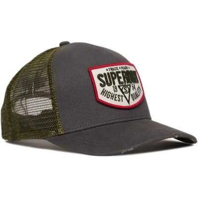 Superdry Cappello Trucker Mesh Flint Stone Blue Grey One Size Superdry Cappello Trucker Mesh Flint Stone Blue Grey One Size