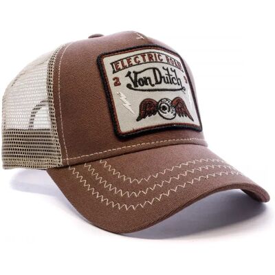 Von Dutch Cappellino Con Visiera Vd/0/cas1/square2b Brown One Size Von Dutch Cappellino Con Visiera Vd/0/cas1/square2b Brown One Size