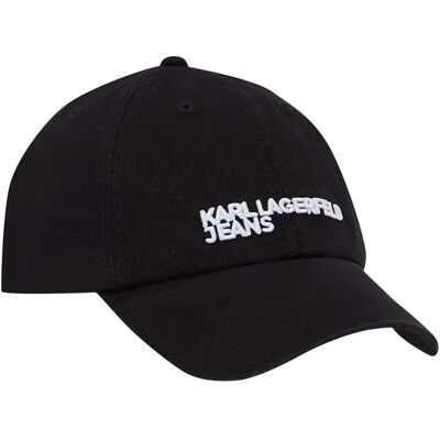Karl Lagerfeld Jeans Cappellino Con Visiera Essential Logo Black One Size Karl Lagerfeld Jeans Cappellino Con Visiera Essential Logo Black One Size