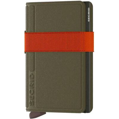 Secrid Portafoglio In Pelle Bandwallet Liba Green / Orange One Size Secrid Portafoglio In Pelle Bandwallet Liba Green / Orange One Size