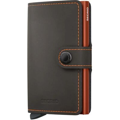 Secrid Portafoglio In Pelle Miniwallet Matte Truffle & Orange One Size Secrid Portafoglio In Pelle Miniwallet Matte Truffle & Orange One Size