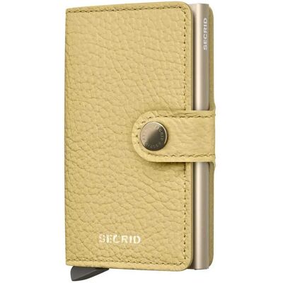Secrid Portafoglio In Pelle Miniwallet Pebble Butter Yellow One Size Secrid Portafoglio In Pelle Miniwallet Pebble Butter Yellow One Size