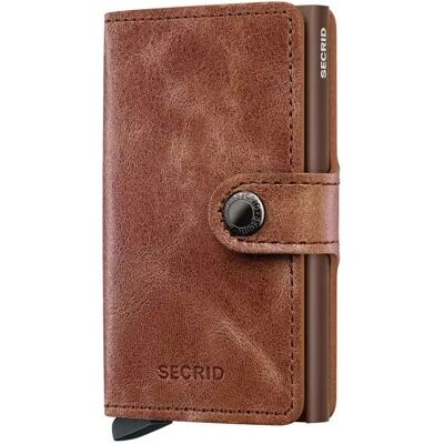 Secrid Portafoglio In Pelle Miniwallet Vintage Cognac / Brown One Size Secrid Portafoglio In Pelle Miniwallet Vintage Cognac / Brown One Size