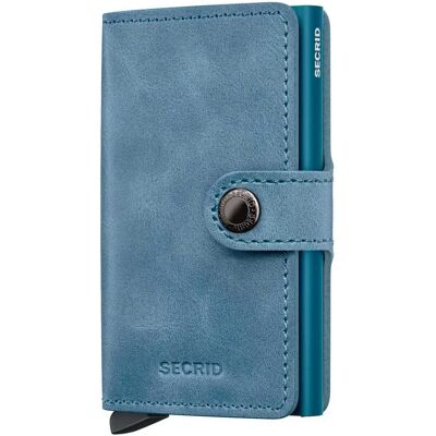 Secrid Portafoglio In Pelle Miniwallet Vintage Teal One Size Secrid Portafoglio In Pelle Miniwallet Vintage Teal One Size