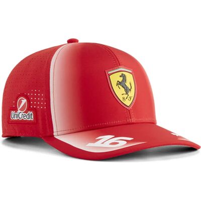Cappellino Con Visiera Ferrari Charles Leclerc Replica Puma Red One Size Cappellino Con Visiera Ferrari Charles Leclerc Replica Puma Red One Size