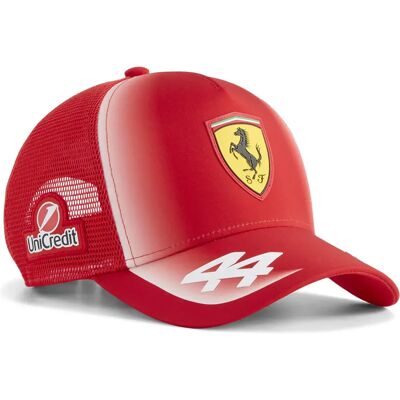 Cappellino Trucker Junior Ferrari Lewis Hamilton Replica Puma Red One Size Cappellino Trucker Junior Ferrari Lewis Hamilton Replica Puma Red One Size