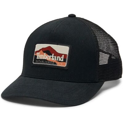 Timberland Cappellino Con Visiera Mountain Patch Trucker Black One Size Timberland Cappellino Con Visiera Mountain Patch Trucker Black One Size