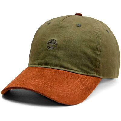 Timberland Cappellino Con Visiera Waxed Canvas Baseball Leaf Green One Size Timberland Cappellino Con Visiera Waxed Canvas Baseball Leaf Green One Size