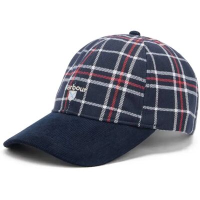 Barbour Cappellino Con Visiera Benson Navy / Red Check One Size Barbour Cappellino Con Visiera Benson Navy / Red Check One Size