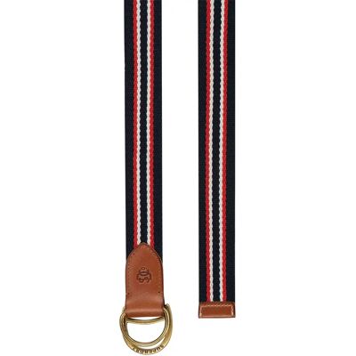 Superdry Cintura Heritage Stripe Webbing Navy Red Stripe One Size Superdry Cintura Heritage Stripe Webbing Navy Red Stripe One Size