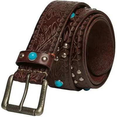 Superdry Cintura Di Pelle Statement Fudge Brown S Superdry Cintura Di Pelle Statement Fudge Brown S