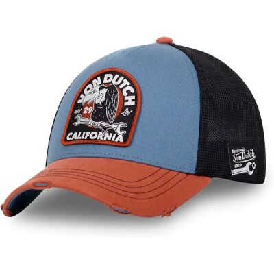 Von Dutch Cappellino Con Visiera Vd/1/cb/vul Blue / Brown One Size Von Dutch Cappellino Con Visiera Vd/1/cb/vul Blue / Brown One Size
