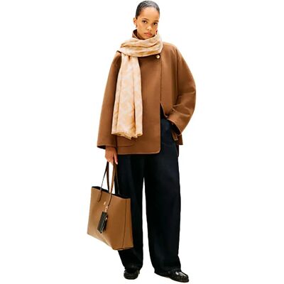 Tommy Hilfiger Foulard Aw0aw18051 Clayed Pebble / Soft Cream One Size Tommy Hilfiger Foulard Aw0aw18051 Clayed Pebble / Soft Cream One Size