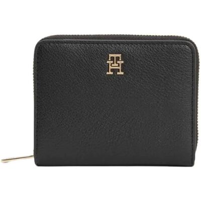 Tommy Hilfiger Portafoglio Da Donna Icon Med Black One Size Tommy Hilfiger Portafoglio Da Donna Icon Med Black One Size