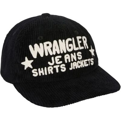 Wrangler Cappellino Con Visiera Corduroy Black One Size Wrangler Cappellino Con Visiera Corduroy Black One Size