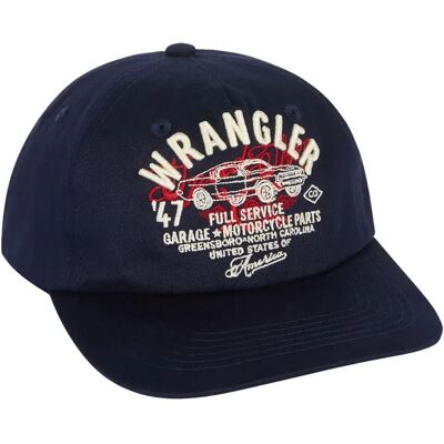 Wrangler Cappellino Con Visiera Garage Navy One Size Wrangler Cappellino Con Visiera Garage Navy One Size
