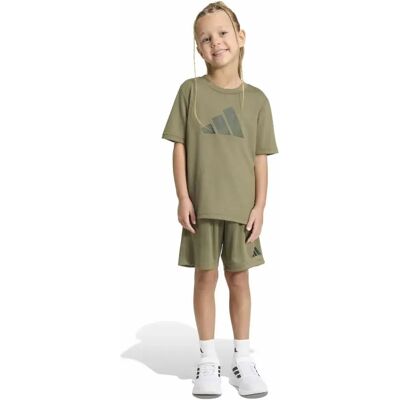 Adidas Set Sport Seasonals Camo Sport Little Kids Olive Strata / Night Cargo / Jungle Ink 7-8 Anni Adidas Set Sport Seasonals Camo Sport Little Kids Olive Strata / Night Cargo / Jungle Ink 7-8 Anni