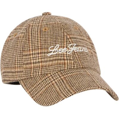 Lee Cappellino Con Visiera Check Chocolate Torte One Size Lee Cappellino Con Visiera Check Chocolate Torte One Size