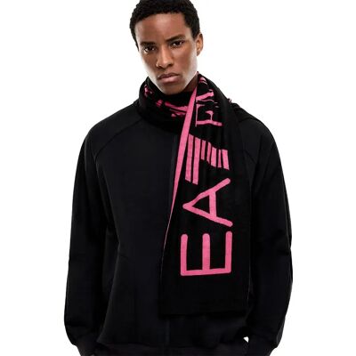 Ea7 Emporio Armani Sciarpa 7x000909_af1199 Black / Pink M Ea7 Emporio Armani Sciarpa 7x000909_af1199 Black / Pink M