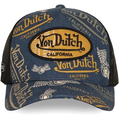 Von Dutch Cappellino Con Visiera Vd/1/ct/cafe08 Blue One Size Von Dutch Cappellino Con Visiera Vd/1/ct/cafe08 Blue One Size