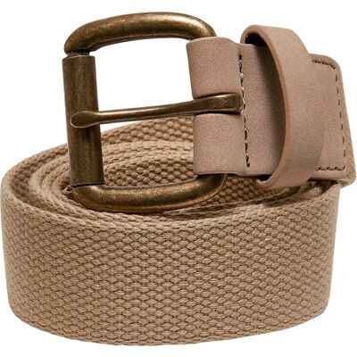 Urban Classics Cintura Eyelet Canvas Beige L-XL Urban Classics Cintura Eyelet Canvas Beige L-XL