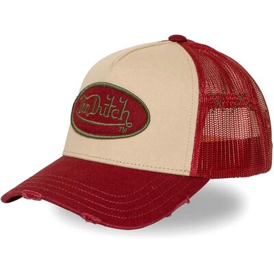 Von Dutch Cappellino Con Visiera Vd/1/ct/used/16 Garnet / White One Size Von Dutch Cappellino Con Visiera Vd/1/ct/used/16 Garnet / White One Size