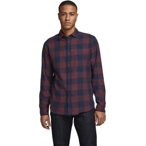 Jack & Jones Camicia A Maniche Lunghe Gingham Twill Port Royale 2XL Jack & Jones Camicia A Maniche Lunghe Gingham Twill Port Royale 2XL