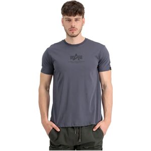 Alpha Industries Maglietta A Maniche Corte Basic Ml Greyblack / Black 3XL Alpha Industries Maglietta A Maniche Corte Basic Ml Greyblack / Black 3XL