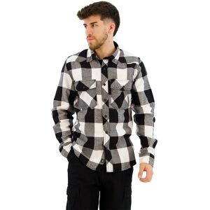 Brandit Camicia A Maniche Lunghe Check White / Black S Brandit Camicia A Maniche Lunghe Check White / Black S