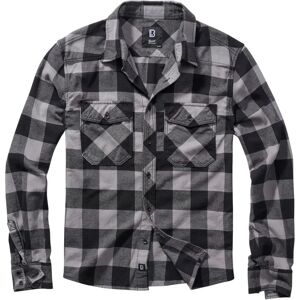 Brandit Camicia A Maniche Lunghe Check Black / Charcoal 6XL Brandit Camicia A Maniche Lunghe Check Black / Charcoal 6XL
