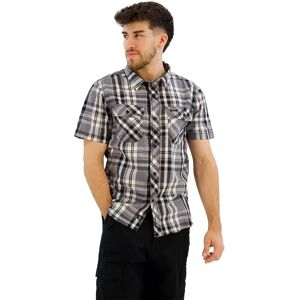 Brandit Camicia A Maniche Corte Roadstar Black / Anthracite 4XL Brandit Camicia A Maniche Corte Roadstar Black / Anthracite 4XL