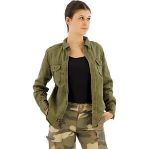 Brandit Camicia A Maniche Lunghe Vintage Olive L Brandit Camicia A Maniche Lunghe Vintage Olive L
