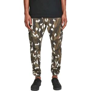 Urban Classics Pantaloni Cargo Geometric Camo Stretch Twill Mid Waist Wood Camo 32 Urban Classics Pantaloni Cargo Geometric Camo Stretch Twill Mid Waist Wood Camo 32