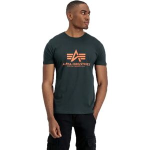Alpha Industries Maglietta A Maniche Corte Basic 2 Unità Black / Dark Petrol L Alpha Industries Maglietta A Maniche Corte Basic 2 Unità Black / Dark Petrol L