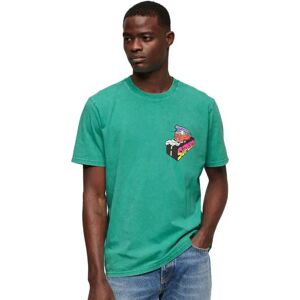 Superdry Maglietta A Maniche Corte Neon Travel Chest Loose Cool Green M Superdry Maglietta A Maniche Corte Neon Travel Chest Loose Cool Green M