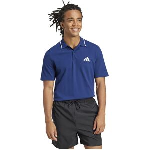 Adidas Polo A Maniche Corte Essentials Small Logo Piqué Dark Blue / White 2XL Adidas Polo A Maniche Corte Essentials Small Logo Piqué Dark Blue / White 2XL