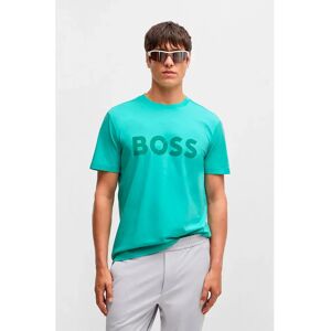 Boss Maglietta A Maniche Corte Tape Logo Dark Beige 3XL Boss Maglietta A Maniche Corte Tape Logo Dark Beige 3XL