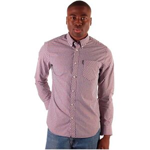 Ben Sherman Camicia A Maniche Lunghe Signature Gingham Garnet S Ben Sherman Camicia A Maniche Lunghe Signature Gingham Garnet S