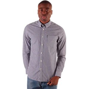 Ben Sherman Camicia A Maniche Lunghe Signature Gingham Navy Blue M Ben Sherman Camicia A Maniche Lunghe Signature Gingham Navy Blue M