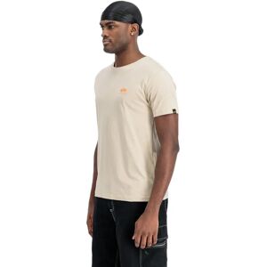 Alpha Industries Maglietta A Maniche Corte Basic Small Logo Organic Beige M Alpha Industries Maglietta A Maniche Corte Basic Small Logo Organic Beige M