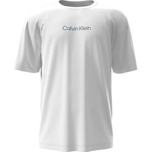 Calvin Klein Maglietta A Maniche Corte 000nm278e Classic White / Deep Lagoon Logo M Calvin Klein Maglietta A Maniche Corte 000nm278e Classic White / Deep Lagoon Logo M