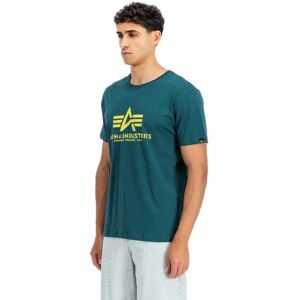Alpha Industries Maglietta A Maniche Corte Basic Deep Petrol 2XL Alpha Industries Maglietta A Maniche Corte Basic Deep Petrol 2XL