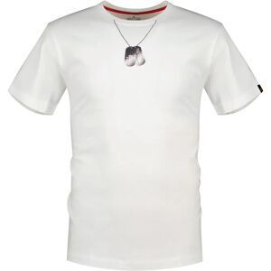 Alpha Industries Maglietta A Maniche Corte Dog-tag White XL Alpha Industries Maglietta A Maniche Corte Dog-tag White XL