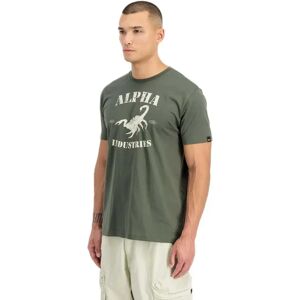 Alpha Industries Maglietta A Maniche Corte Scorpion Dark Olive M Alpha Industries Maglietta A Maniche Corte Scorpion Dark Olive M