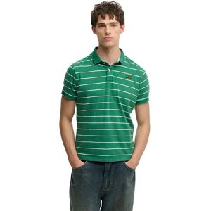 Superdry Polo A Maniche Corte Vintage Stripe Jersey Green Stripe M Superdry Polo A Maniche Corte Vintage Stripe Jersey Green Stripe M