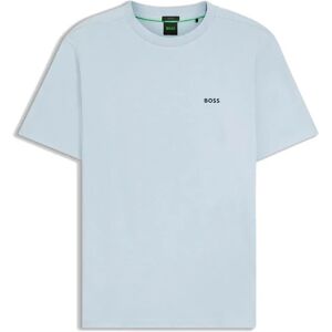 Boss Maglietta A Maniche Corte 50506373 Open Blue L Boss Maglietta A Maniche Corte 50506373 Open Blue L